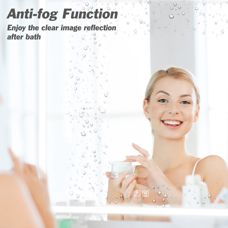 Orren Ellis Manila Lighted Wall Mounted Bathroom / Vanity Mirror